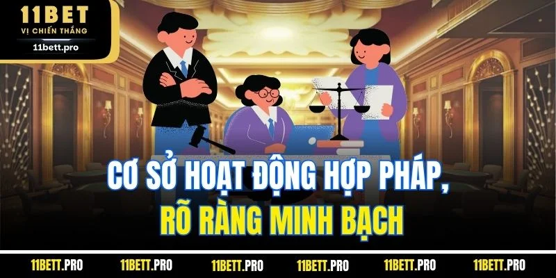 Cơ sở hoạt động hợp pháp, rõ ràng minh bạch