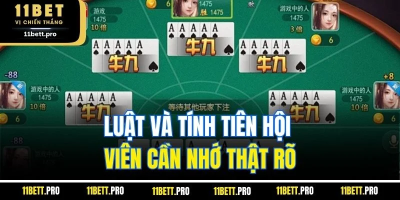 Luật và tính tiên hội viên cần nhớ thật rõ