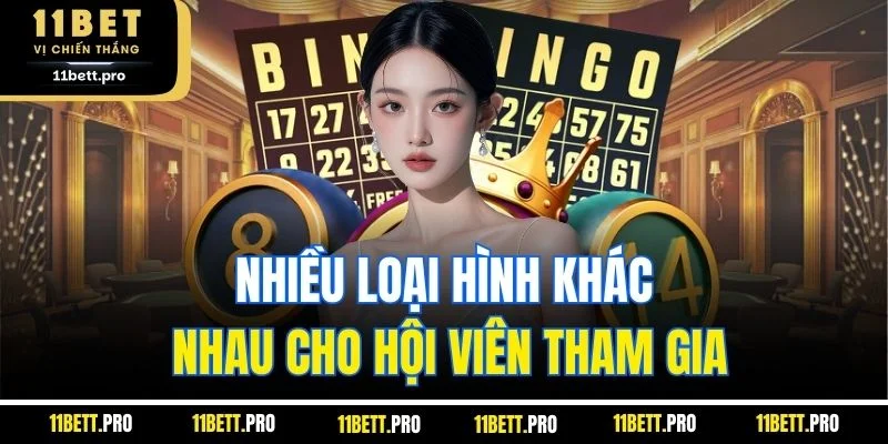 Nhiều loại hình khác nhau cho hội viên tham gia